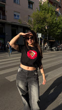 Cargar imagen en el visor de la galería, Camiseta “Chula y gata” color negro
