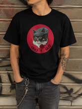 Cargar imagen en el visor de la galería, Camiseta “Chulo y gato” negro
